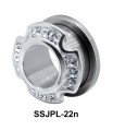 Multiple Rhinestone Plugs and Tunnels JPL-22n